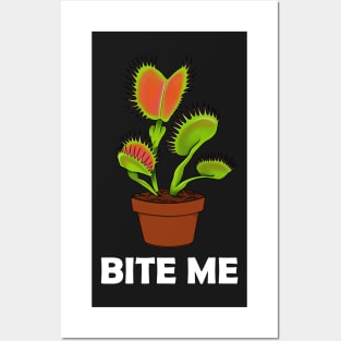 Bite Me Carnivorous Plant Tee Gift for Venus Fly Trap Posters and Art